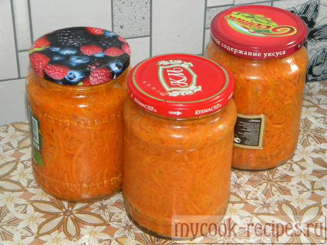 Готовая заготовка из моркови по-корейски Морковь по корейски на зиму, Готовая заготовка из моркови по-корейски