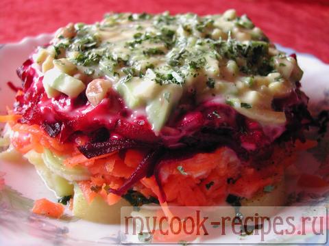 Dressed herring salad