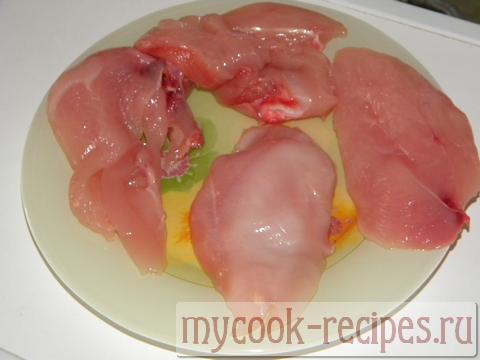 slices of chicken breast