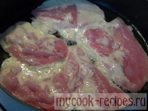 Battered chicken breast