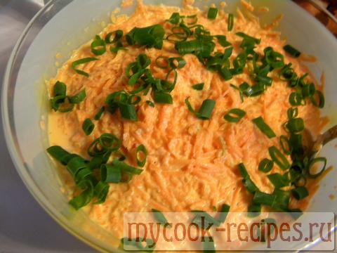 Salad with carrot and garlic